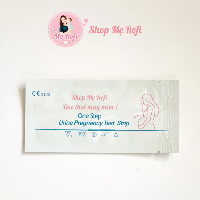 Set Que thử thai One step Urine Pregnancy Test Strip (không kèm cốc)  - shop Mẹ Rofi