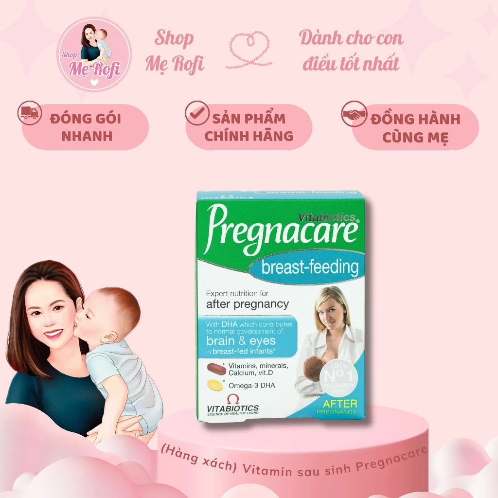 Vitamin Tổng Hợp Pregnacare Breast-feeding Vitabiotics Cho Phụ Nữ Sau Sinh - Mẹ Rofi