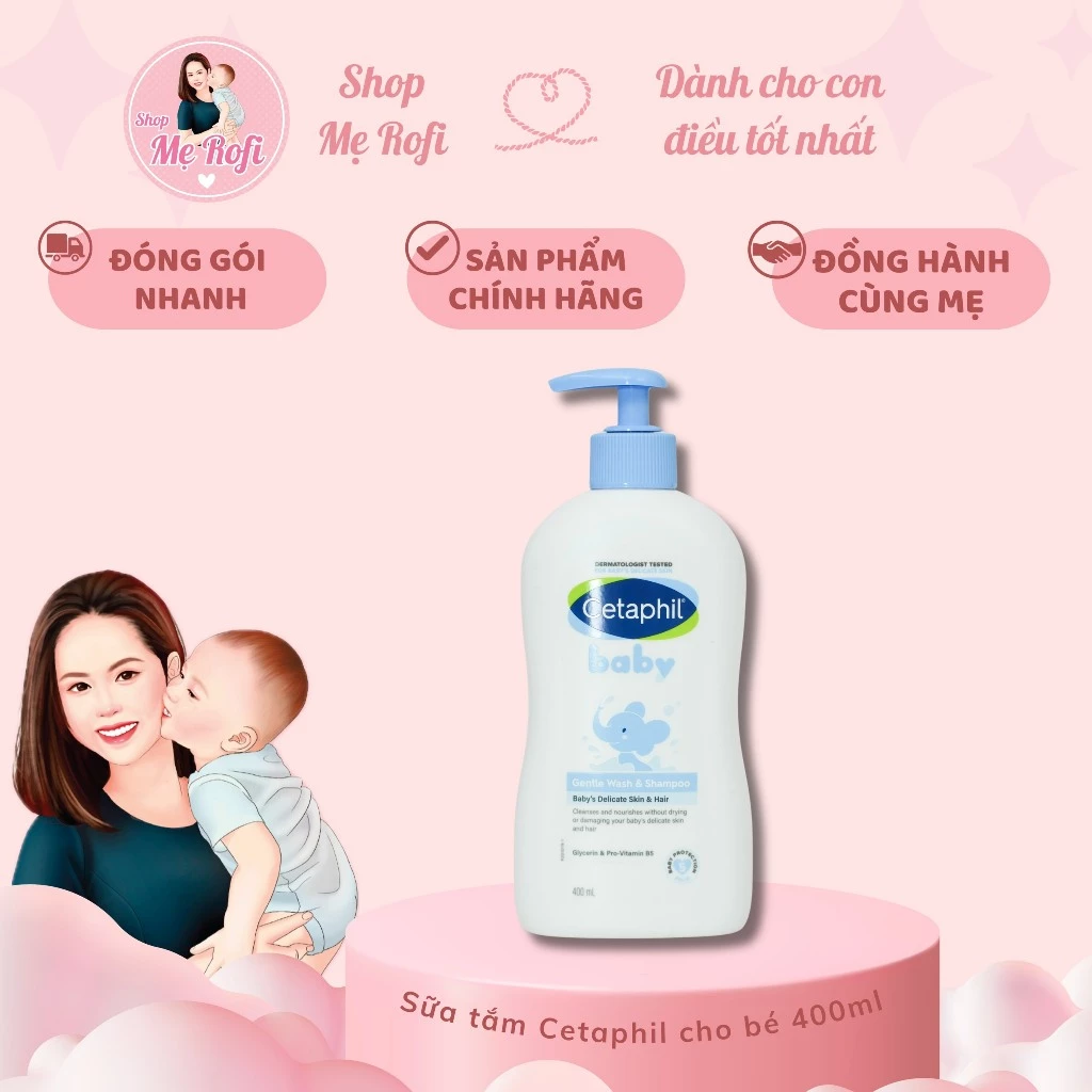 Sữa tắm gội cho bé CETAPHIL BABY GENTLE WASH & SHAMPOO - Mẹ Rofi