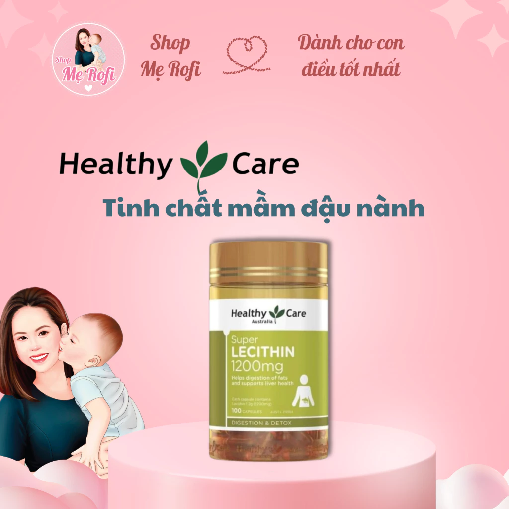 Tinh chất mầm đậu nành Healthy Care hỗ trợ sức khỏe - Mẹ Rofi